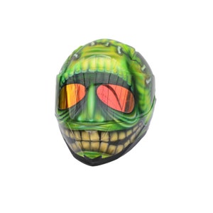 Full-face custom motorcycle helmet ,Motorcycle skull helmet ,Custom motorcycle helmet ,Handmade motorcycle helmet ,Skull helmet