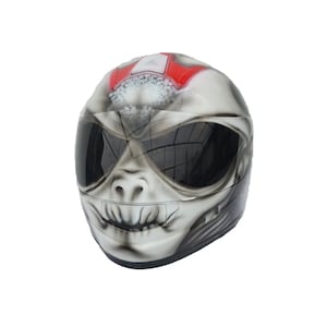Full-face custom motorcycle helmet ,Motorcycle skull helmet ,Custom motorcycle helmet ,Handmade motorcycle helmet ,Skull helmet