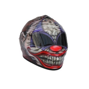 Casco de motocicleta personalizado de cara completa, casco de calavera de motocicleta, casco de motocicleta personalizado, casco de motocicleta hecho a mano, casco de calavera