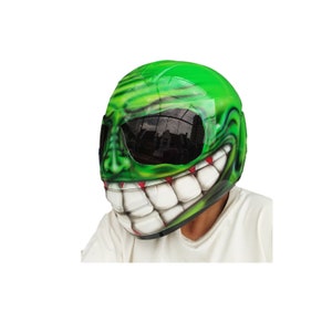 Full-face custom helmet ,Handmade helmet, Airbrushed helmet ,Painted helmet ,custom motorcycle helmet