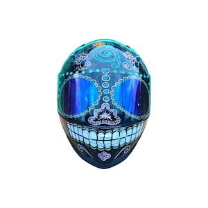 Full-face custom motorcycle helmet ,Motorcycle skull helmet ,Custom motorcycle helmet ,Handmade motorcycle helmet ,Skull helmet