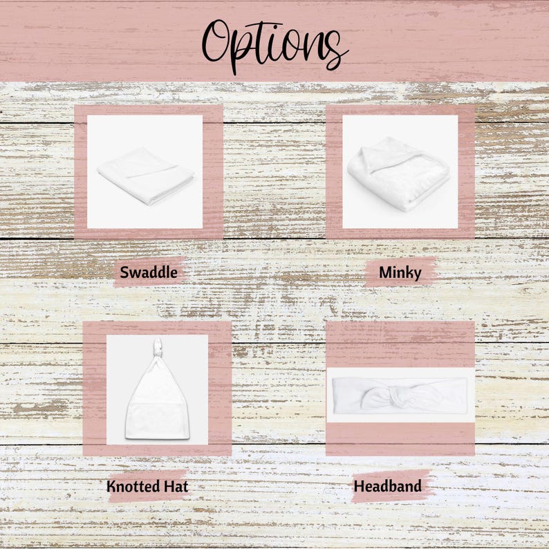 Personalized Swaddle Blanket, Optional Bundle, Newborn Coming Home Outfit Photo Props, Baby Name Announcement Sign, Baby Shower Gift image 7