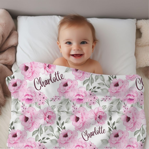 Personalized Baby Blanket With Name & Photo - Custom Soft Throw Blanket Gift For Newborns - View #3