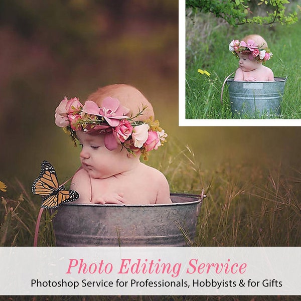 Photo Editing Service, Image Enhancement, Remove Background, Retouch, Photoshop Composite, Baby Photo Fix