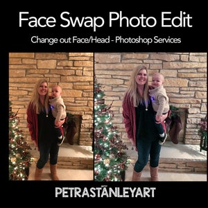 Foto Gesicht tauschen Bearbeitung, Professionelle Foto-Retusche, Photoshop, Familienfoto, Bildbearbeitung, Fixieren mein Bild, Weihnachtsfoto Gesicht tauschen