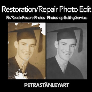 Photo Repair Services, Fix Water Damaged Photos, Color old photo, Old photo fix, Photo Editing Services, Retouching antique photos
