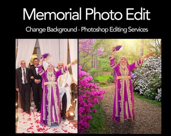 Erinnerungsfoto-Bearbeitungsdienst, Photoshop Person hinzufügen, verstorbene geliebte Menschen hinzufügen, verschiedene Fotos kombinieren, Geschenk für Familie, Hintergrund ändern