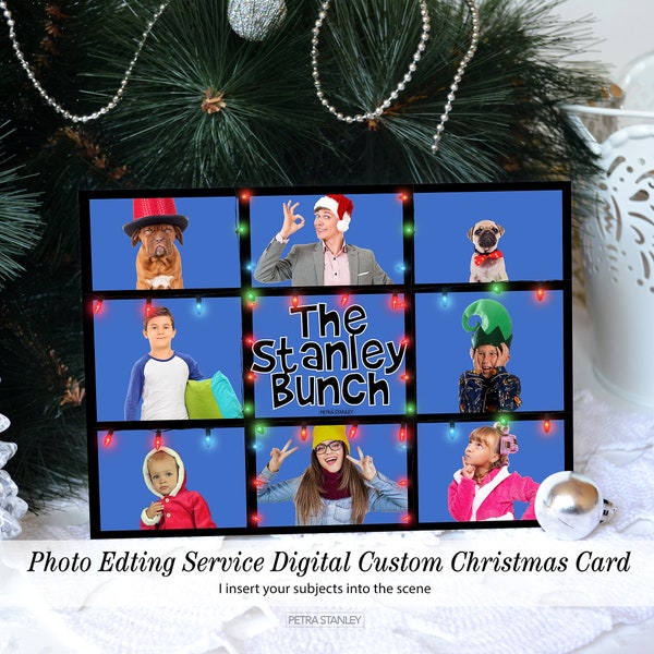 Brady Bunch Photo Template Etsy