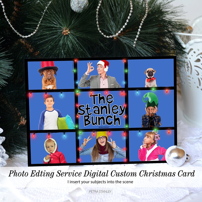 Brady Bunch Photo Template Etsy