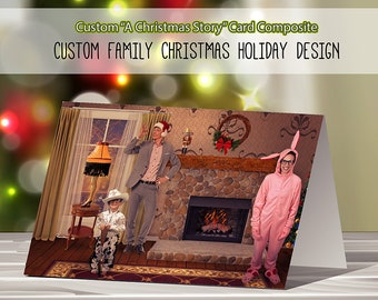 Digital Delivery, Funny A Christmas Story Photo Card Edit, Leg Lamp Christmas Card, Christmas Photoshop Service