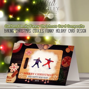 Livraison numérique, carte photo pour enfants ange de Noël avec farine à pâtisserie, biscuiterie, retouche photo de Noël, planche à découper pour enfants, anges des neiges