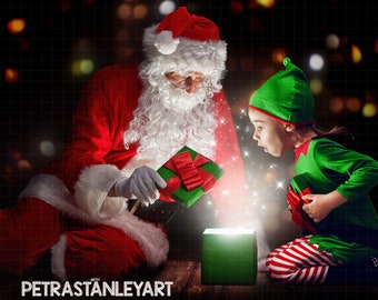santa background etsy
