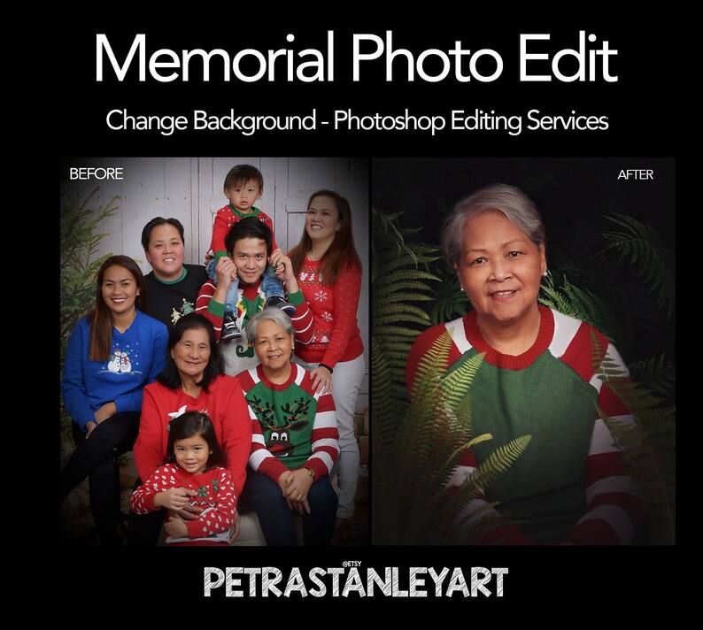 Edit Rip Photo Memorial Photo Editing Service, Photoshop Add Person, Add Deceased ...