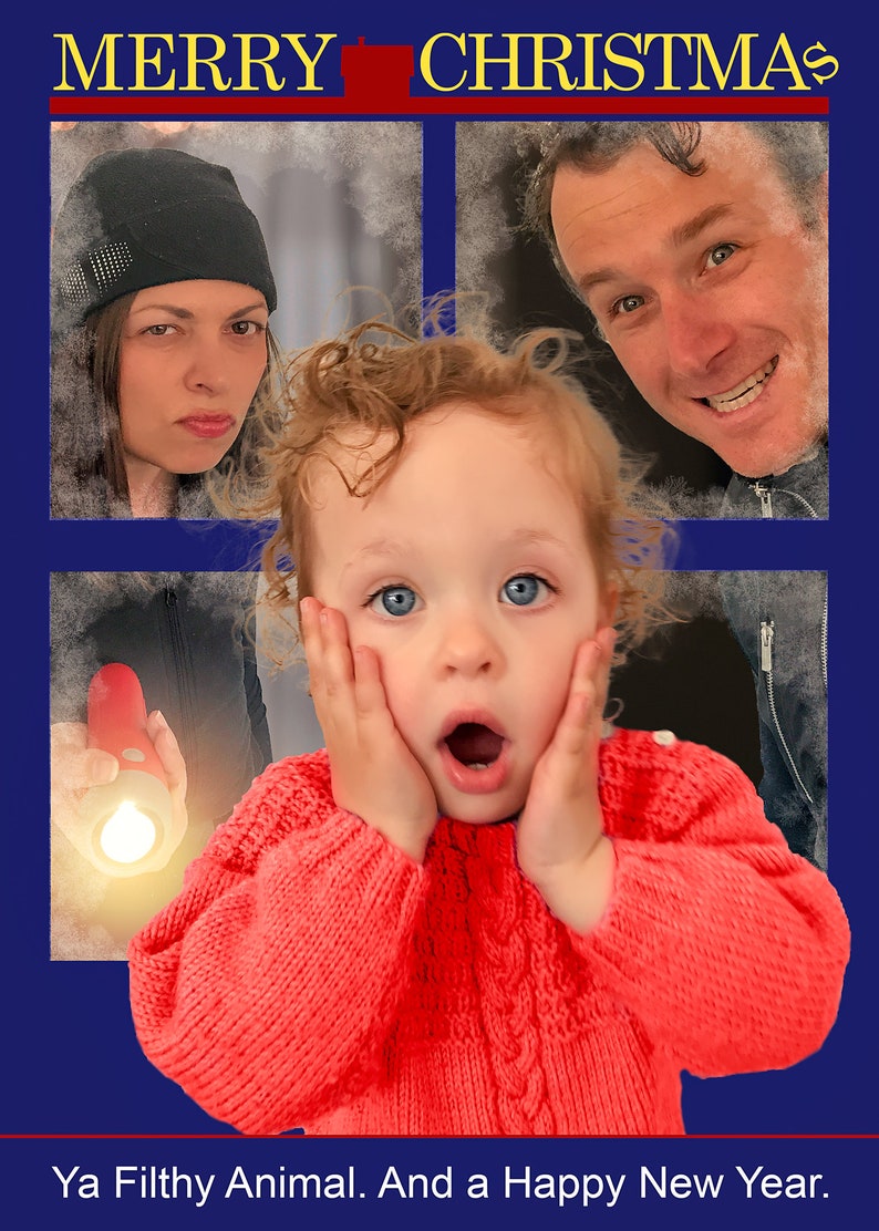 Funny Christmas Card Design Personalized Holiday card Etsy