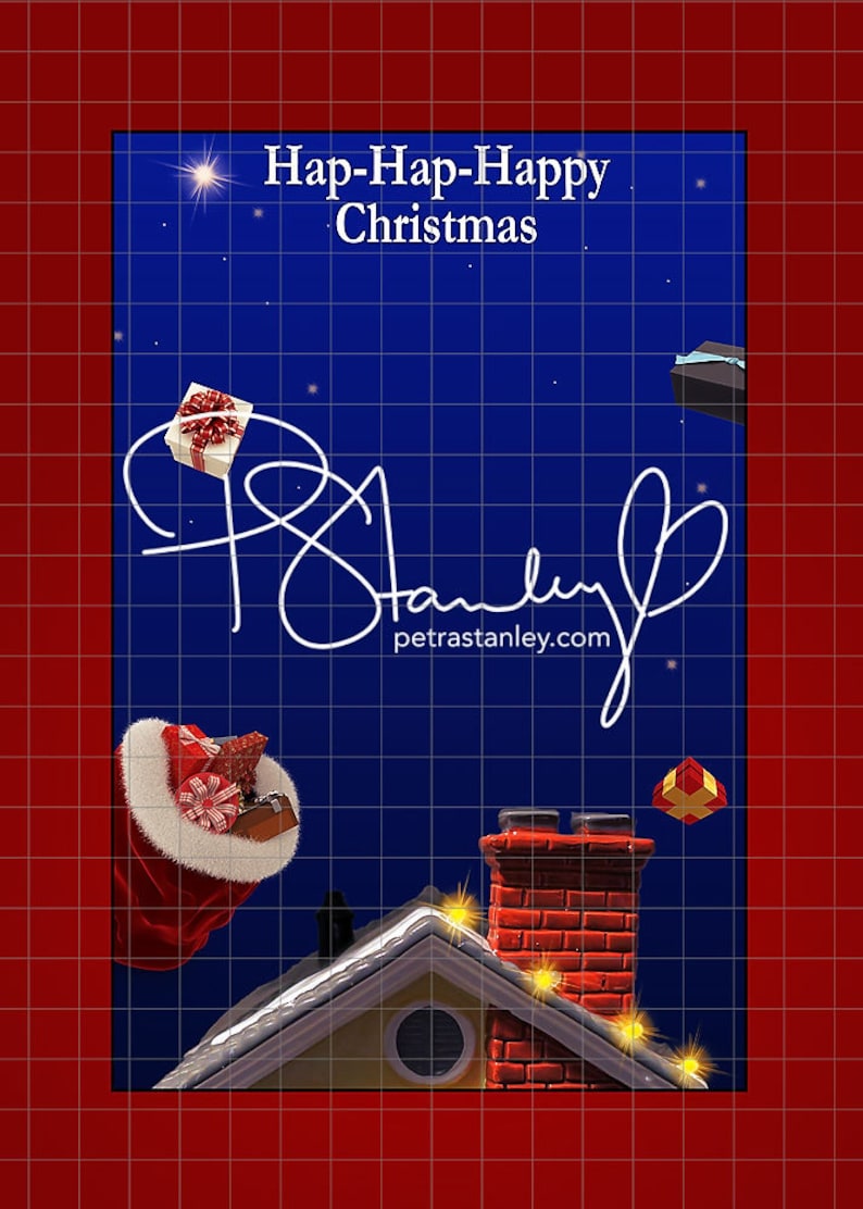 3 Pack Funny Christmas Vacation Photo Card Templates Etsy