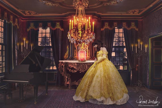 Beauty The Beast Background Princess Belle Backdrop Image 0
