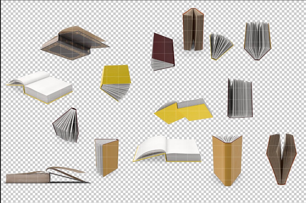 15 Flying Books Overlays Book Overlays Book Overlay | Etsy