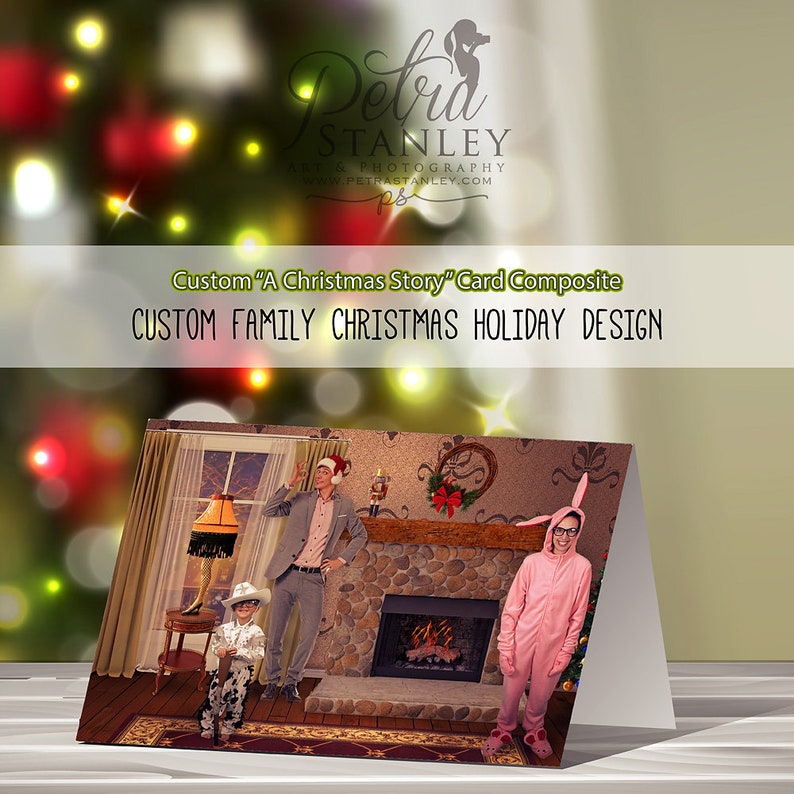 Custom Funny Photo Card Leg Lamp A Image 0