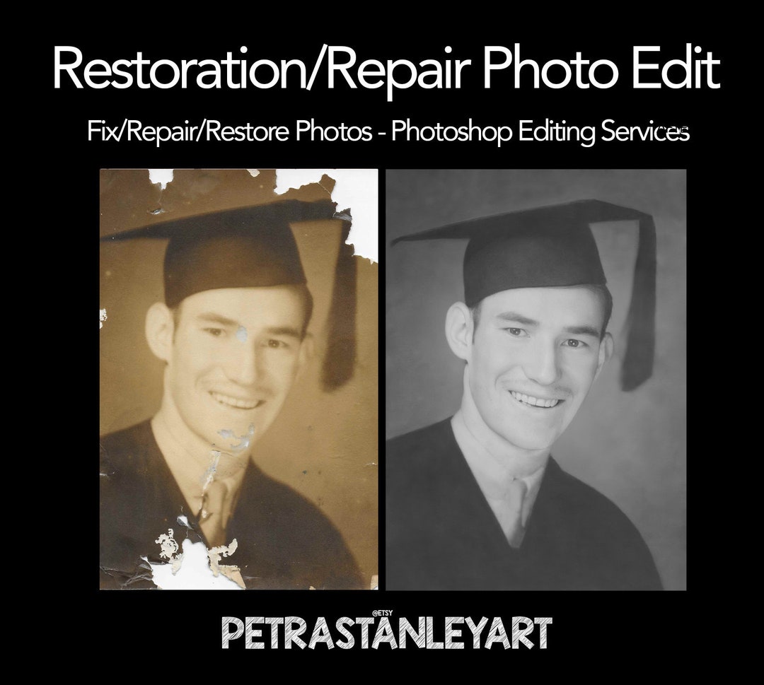 Photo Repair Services, Fix Water Damaged Photos, Color Old Photo, Old ...
