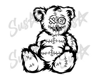 トップス doublet violent stuff bear print sweat doublet / VIOLENT STUFF BEAR PRINT SWEAT SHIRT-doublet