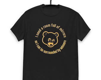 Kanye Bear Tee : T-shirt graphique unisexe 100 % coton
