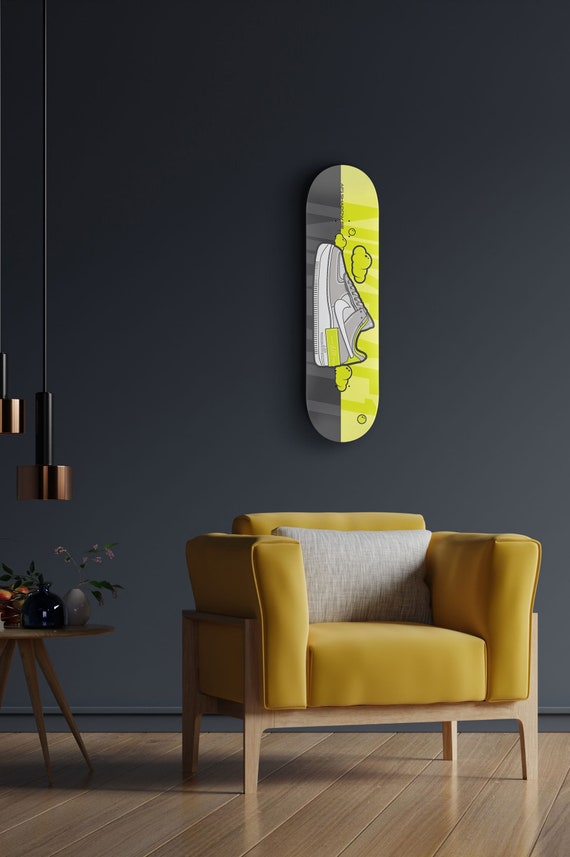 Nike Air Force 1 Skateboard Art Hanged Room Decoration Maple Wood Wall Accent Gift for Home Sneaker Art
