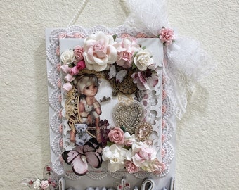 Thankful Little Girl Wall Hanging