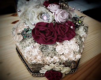 Vintage style Jewelry Storage Hexagon Box