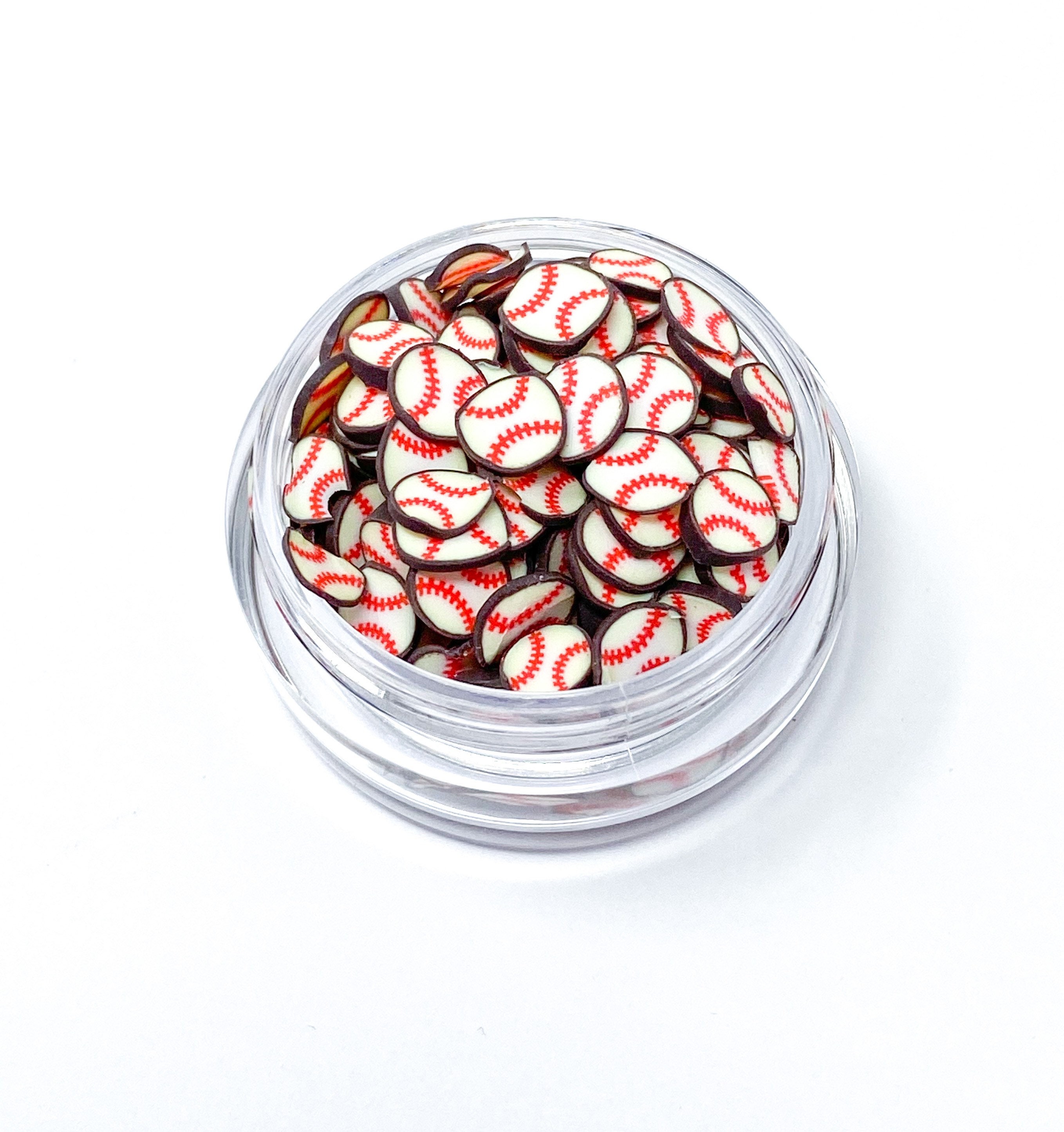 Baseball polymer clay slices Etsy