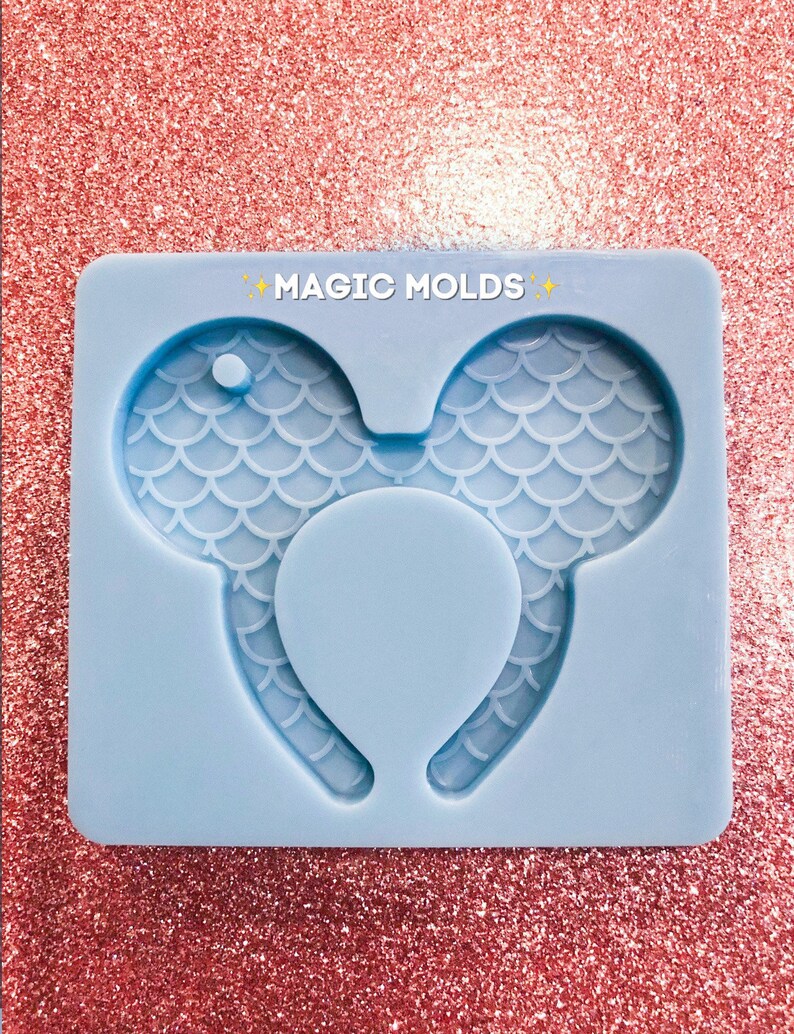 Mickey Ears inspired Mermaid Keychain Mold