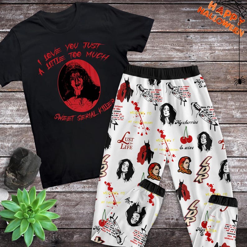 I Love You Just A Little Too Much Sweet Serial Killers Pajamas Set ...
