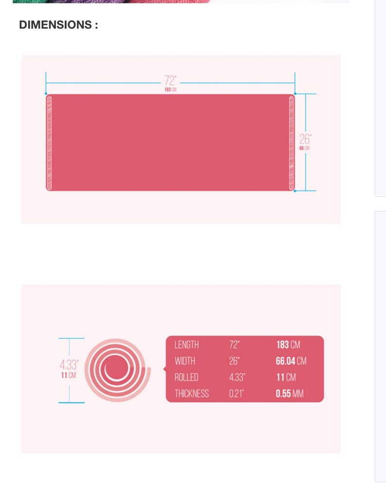 No Slip Yoga Rug with Best Yoga Design for Pilates Fitness & Etsy