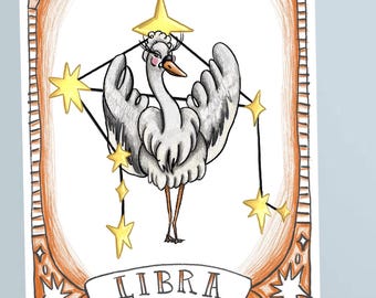 Astrology birthday greeting cards for Libra  zodiac sign