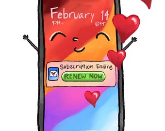 Funny cute Valentine’s Day card for significant other or best friend