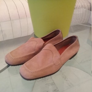 Bally Auto line moccasins, taupe suede, excellent condition, mixed, size 41