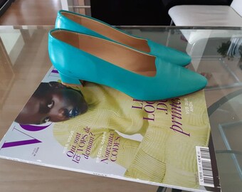 Turquoise pumps - Etsy België