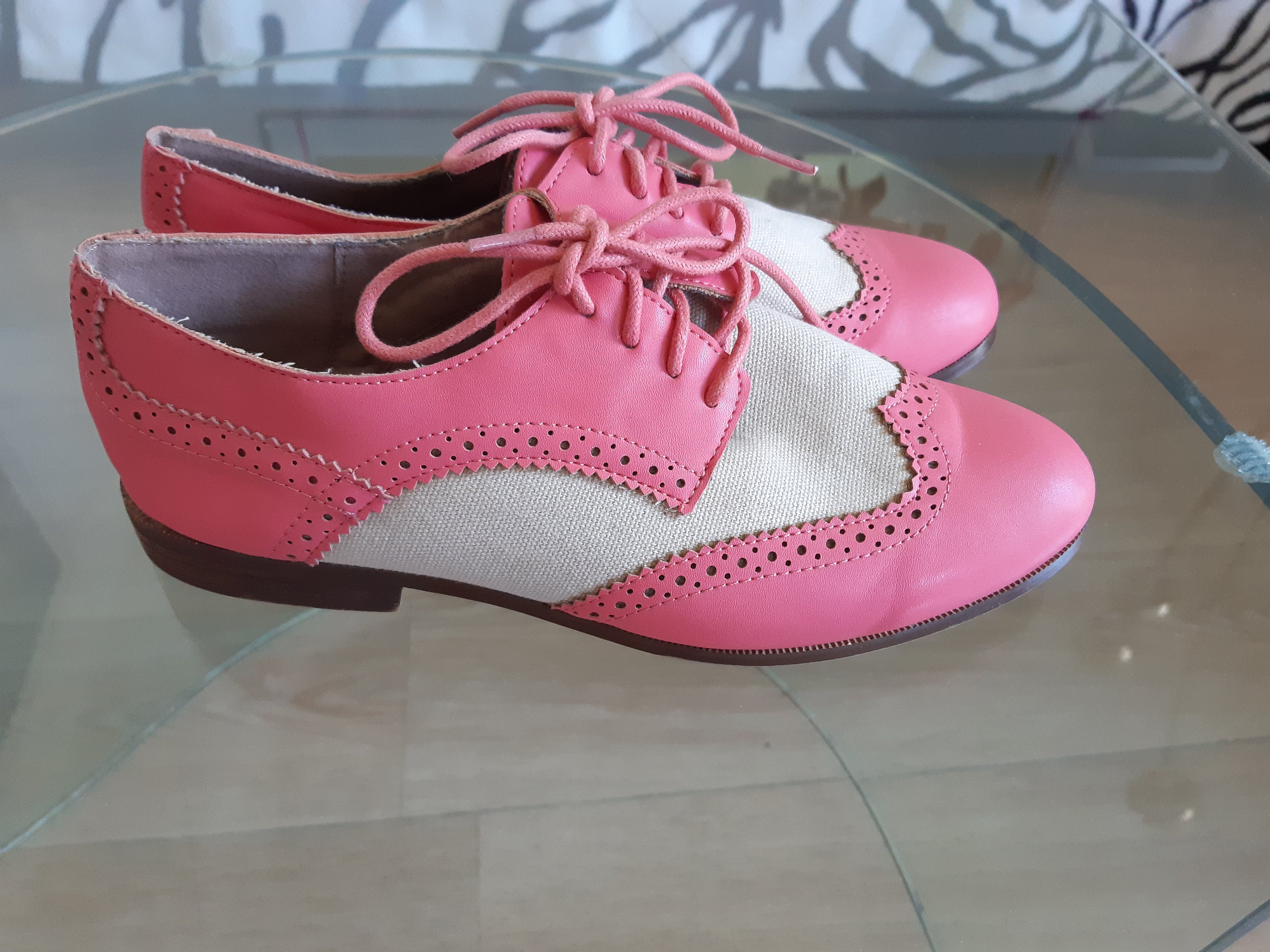 Pink Oxford Shoes - Etsy