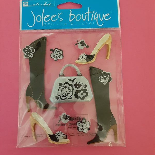 Paquet d'autocollants 3D Jolee's Boutique Funky Footwear