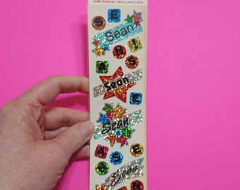 vintage 80's Hambly Studios  "Sean" name stickers sticker package