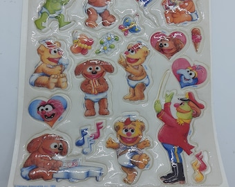 Lot D'autocollants Vintage Mixtes - Puffy, Pacman, Rainbow Brite, Garfield, Panthère Rose - Années 80/90