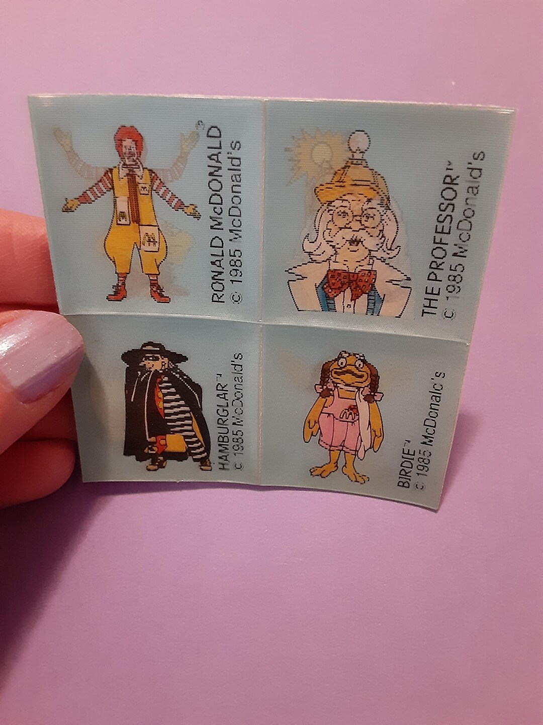 Vintage 80s Mcdonald's Lenticular Motion Changing Sticker - Etsy