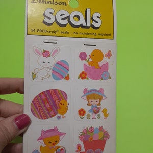 vintage 80&#39;s? Dennison Easter sticker booklet
