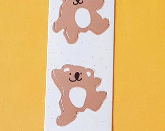 Tira de pegatinas vintage de los años 80 de CARDesign Toots koalas *dañada*