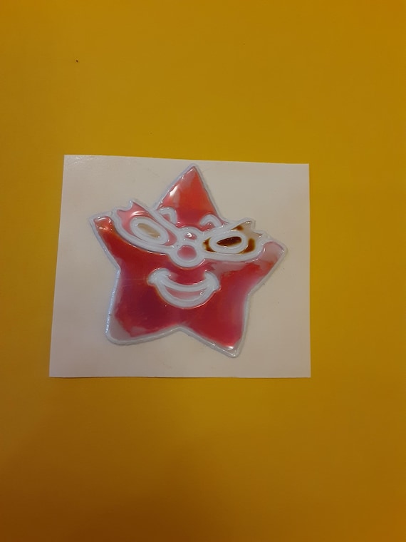 vintage 80's Mystiks Oilies liquid crystal star sticker *restored*