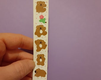 vintage 80s CARDesign Toots koalas sticker strip