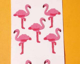 Bande adhésive vintage des années 80 Sandylion avec des flamants roses duveteux