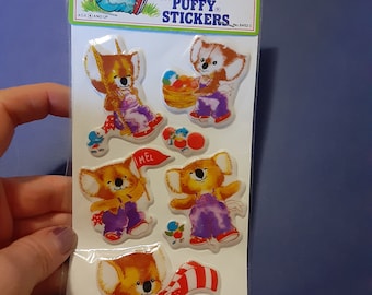 RARE vintage 80's imperial puffy Melbourne & Perth koalas sticker package
