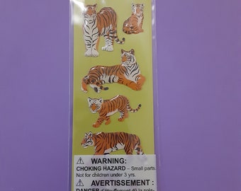 Sandylion epoxy gems tigers sticker package