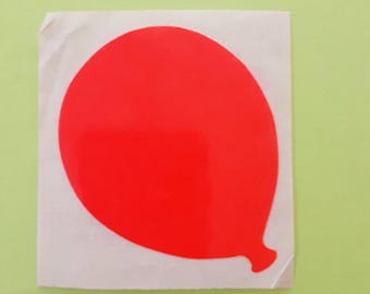 RARE! vintage 80s illuminations forever neon orange balloon sticker module *damaged*