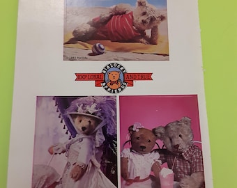 vintage 80s Class Publications Bialosky teddy bears sticker sheet